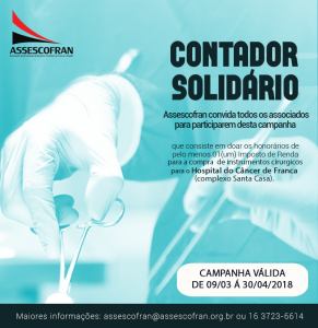Final da Campanha Contador Solidário @ Assescofran